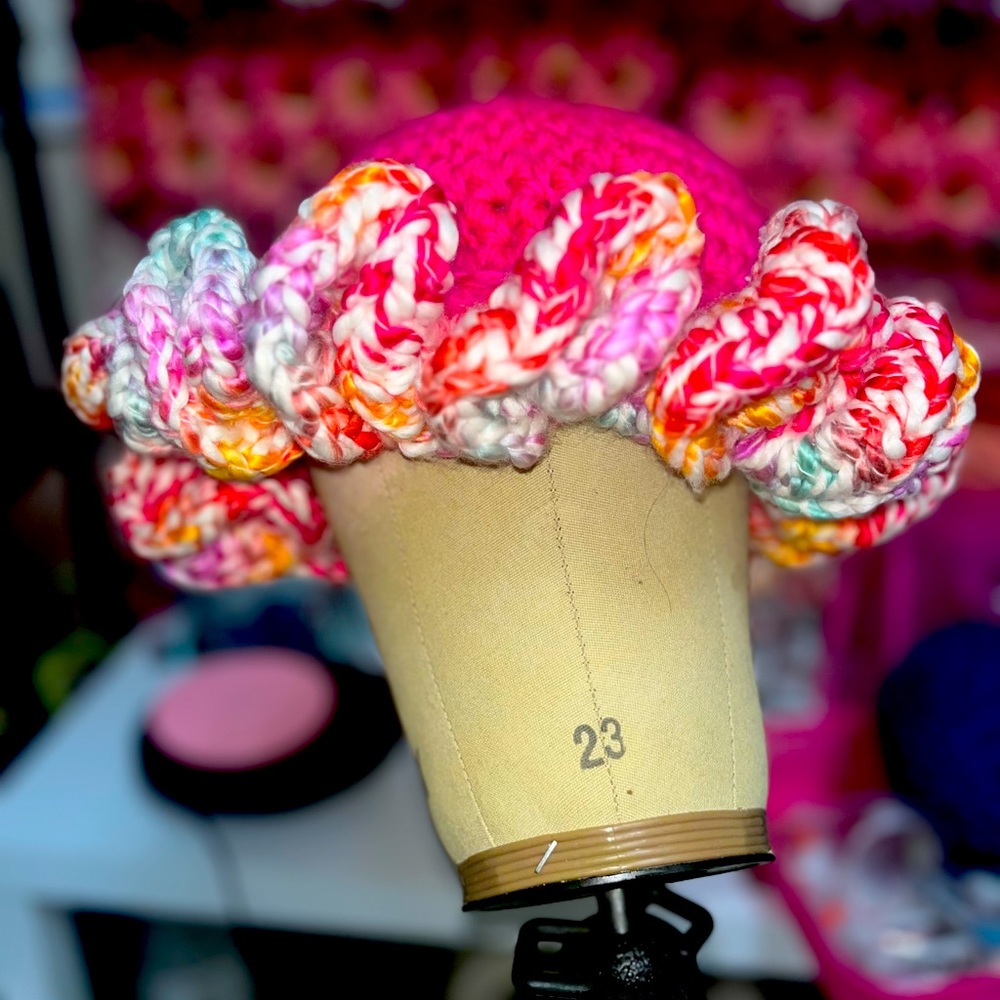 BUCKET RUFFLE HATS BRAND NEW HANDMADE CROCHET